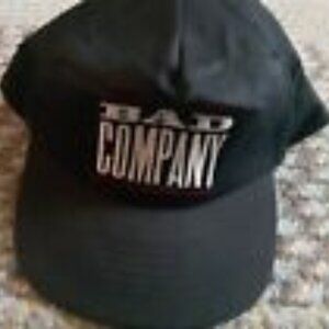 Vtg BRIAN HOWE BAD COMPANY LOGO SNAPBACK ORIGINAL HAT CAP Rock Band Holy Water